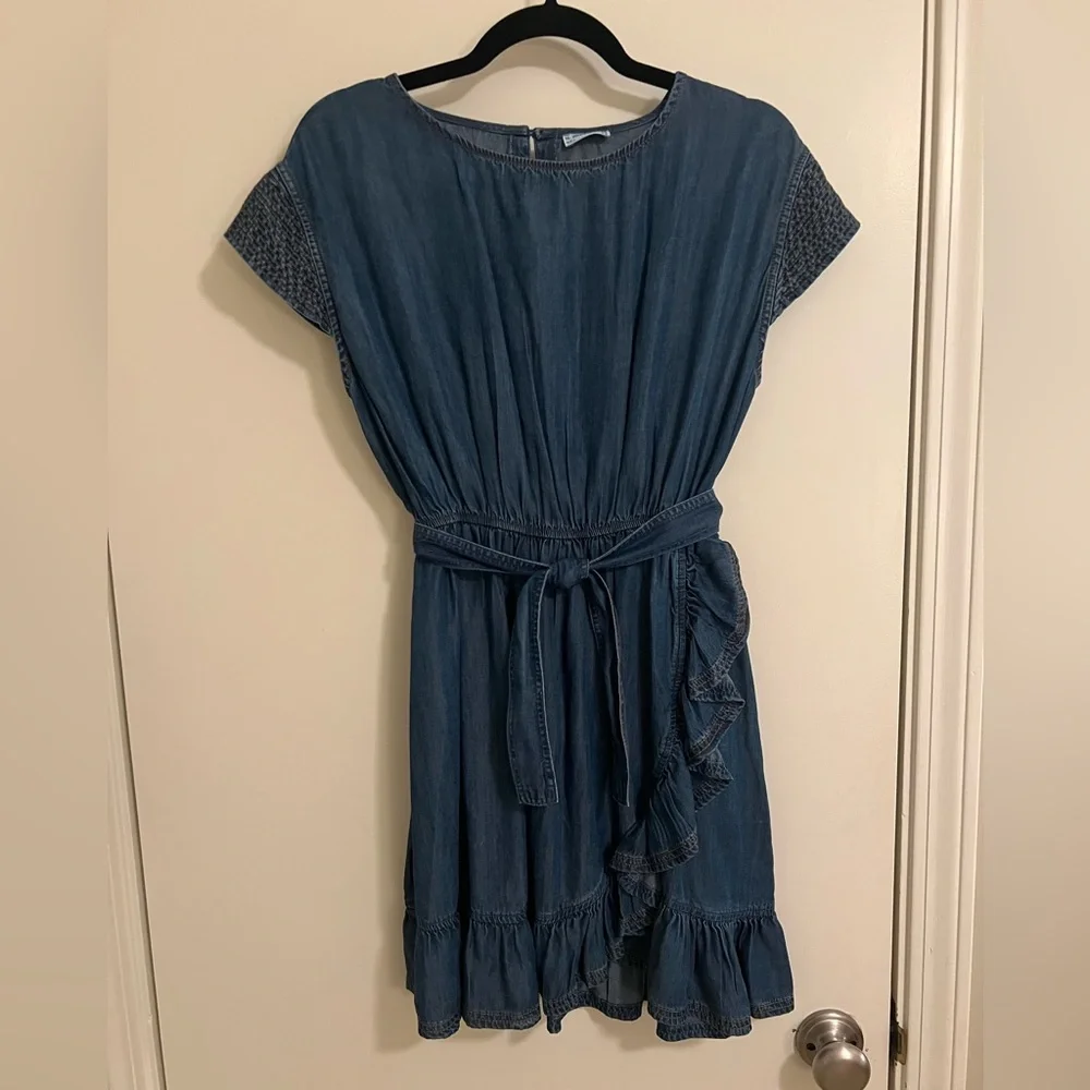 Mayoral Girls denim dress, size 16 - Picture 1 of 3